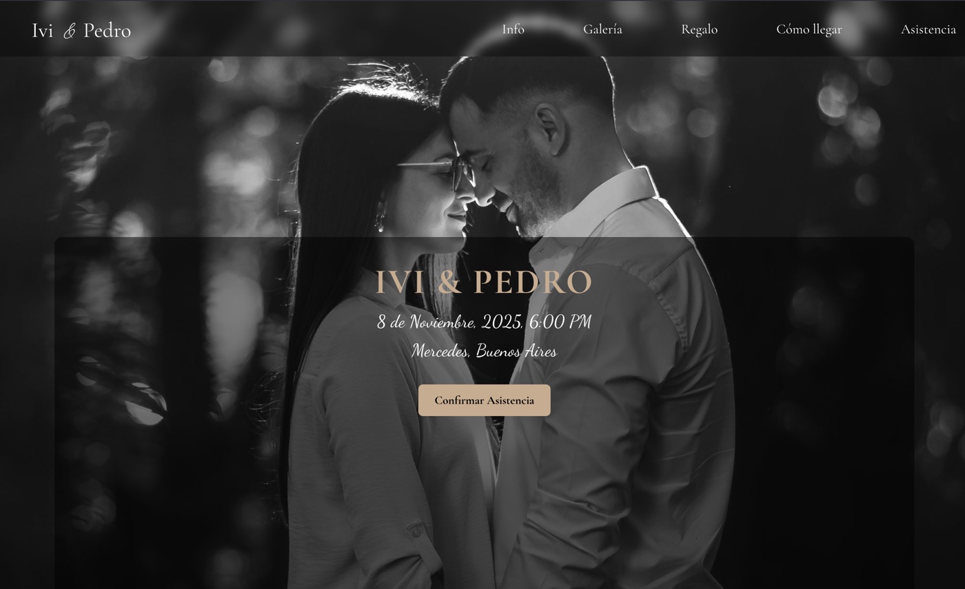 Invitación de boda — portada