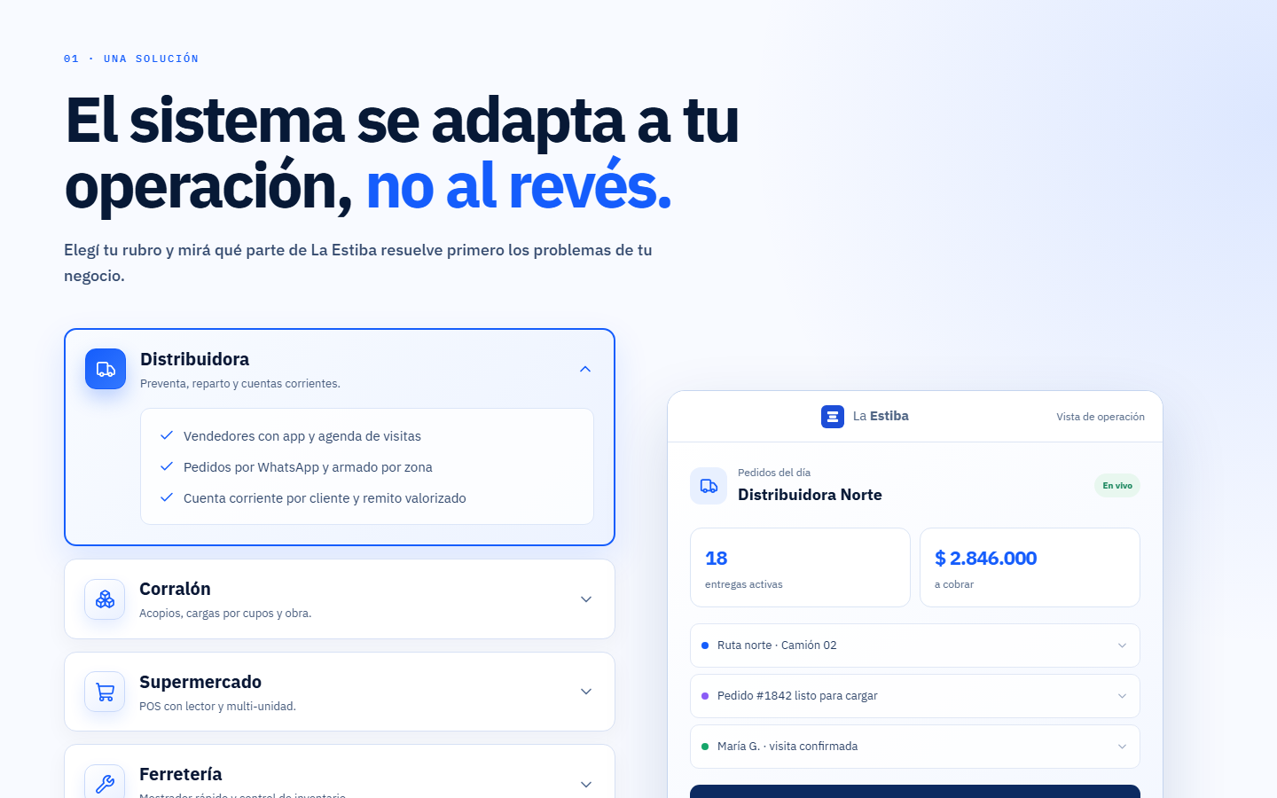 La Estiba — se adapta a cada rubro